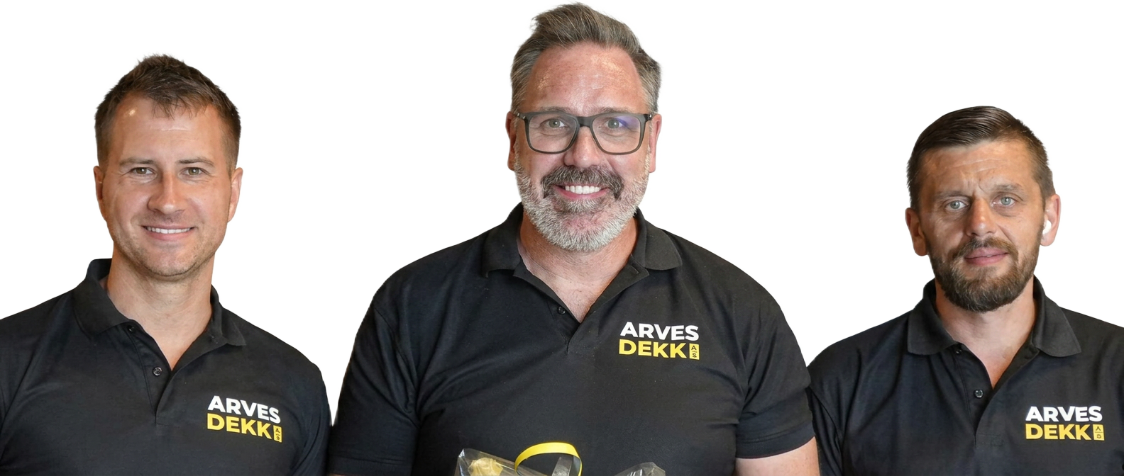 Arve, Marius og Pawel — teamet bak Arves Dekk AS