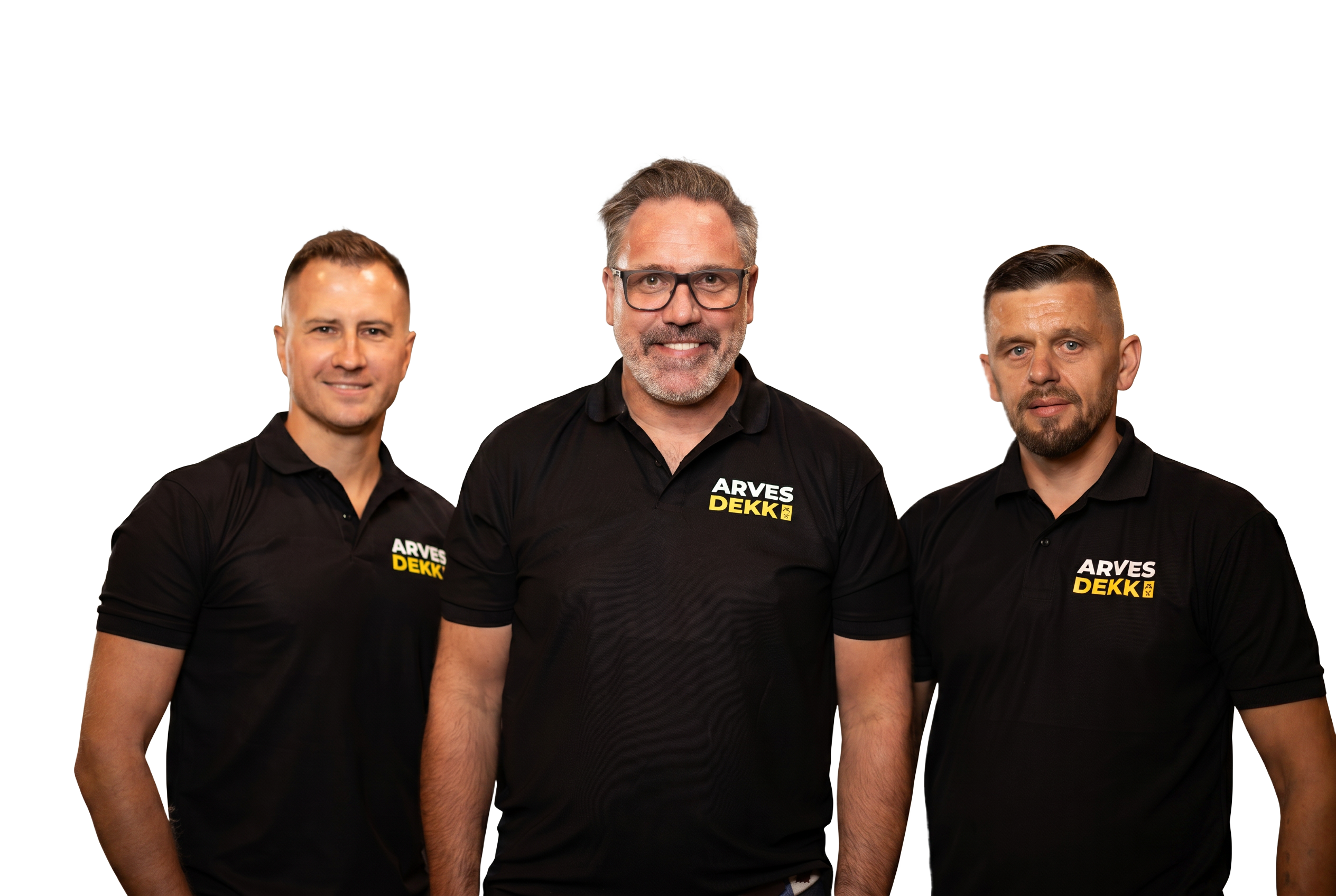 Arve, Marius og Pawel — teamet bak Arves Dekk AS