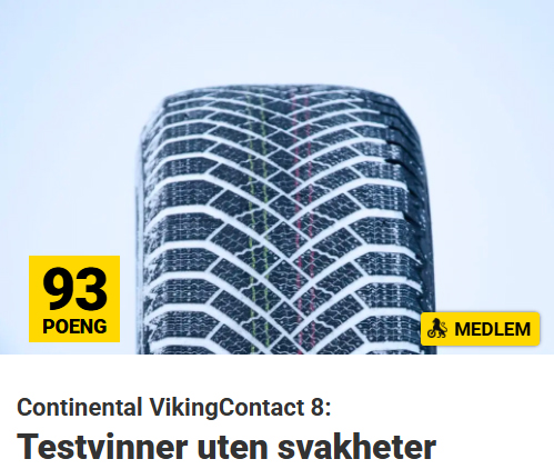 Continental vinterdekk